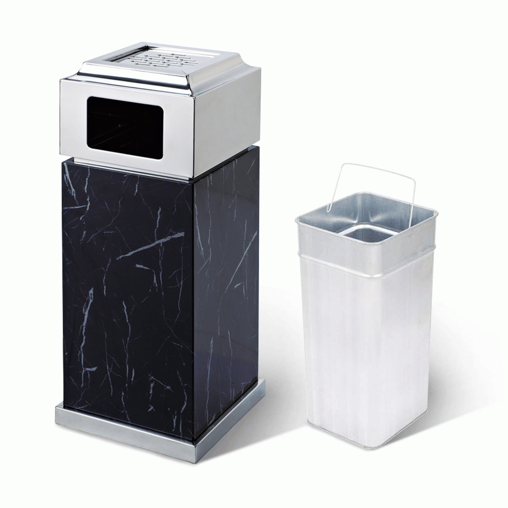 SKU: LTC-502 MARBLE STANDING BIN WITH ASHTRAY