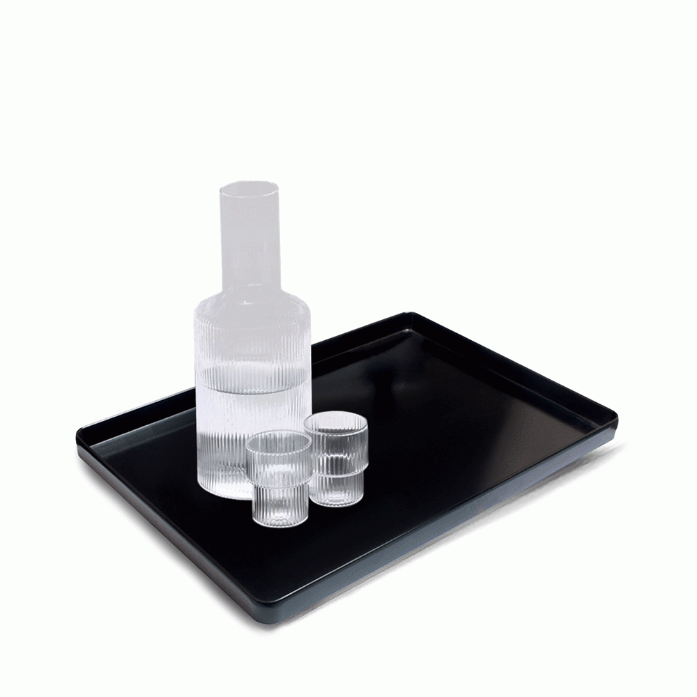 SKU: E2-TRAY MELAMINE WELCOME TRAY L:35cm BLACK