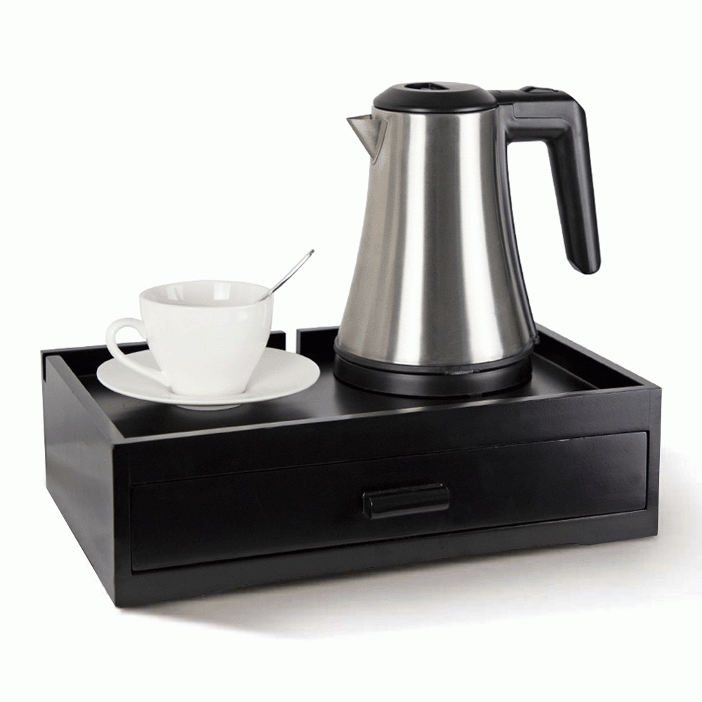 SKU: L14 WOODEN WELCOME TRAY DRAWER TYPE BLACK