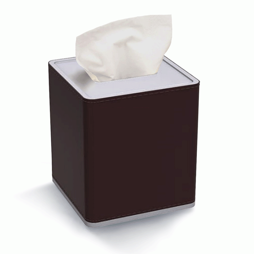 SKU: HS-DL-03 ABS + PU LEATHER SQUARE TISSUE BOX