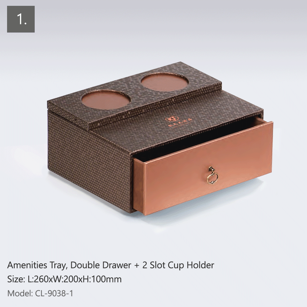 CL-9038 PU LEATHER HOTEL AMENITIES 16pcs
