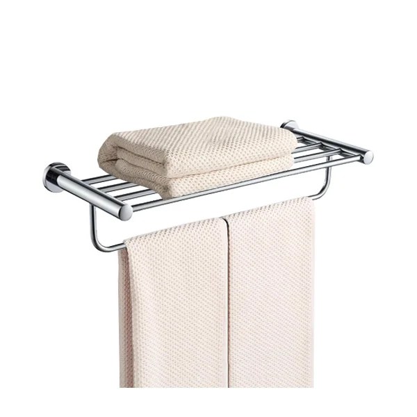 BATHSHELF WALL-MOUNTED TOWEL RACK - STAINLESS STEEL