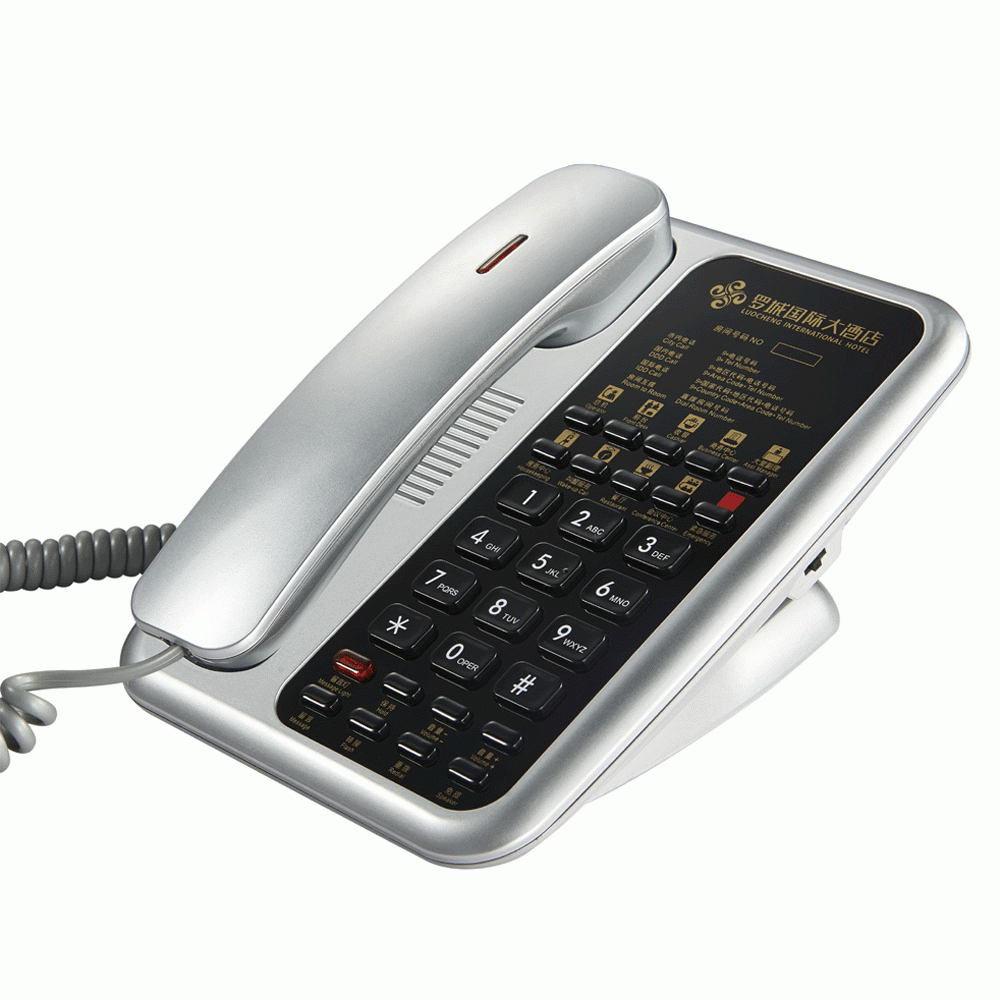 ACE-8902UV-SI TELEPHONE FOR HOTEL ROOM - UV PAINT SILVER