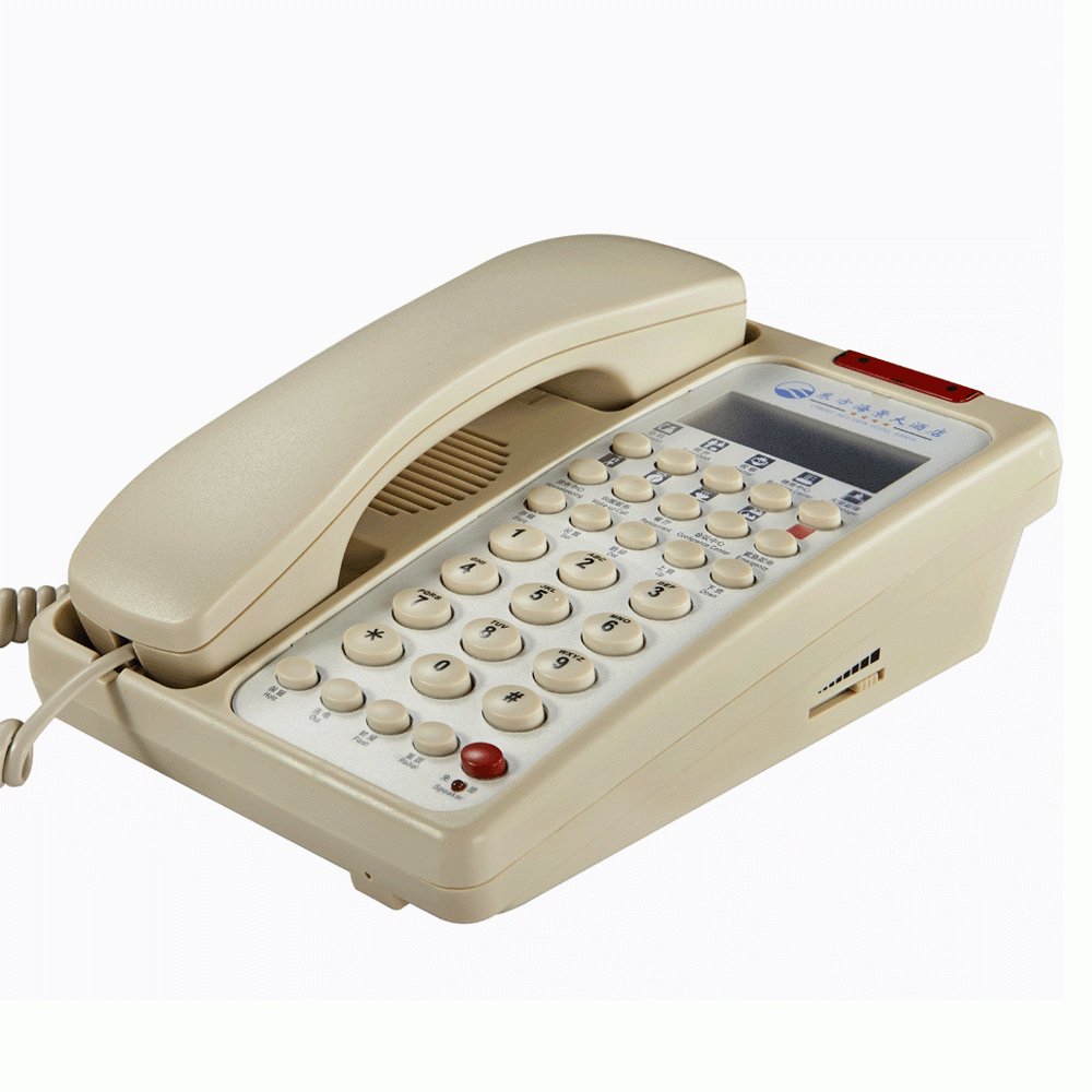 SN-0006BEIG TELEPHONE WITH DISPLAY FOR HOTEL ROOM - BEIGE