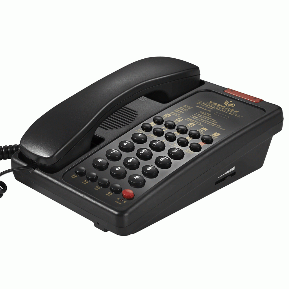 SN-0003BL TELEPHONE FOR HOTEL ROOM - BLACK