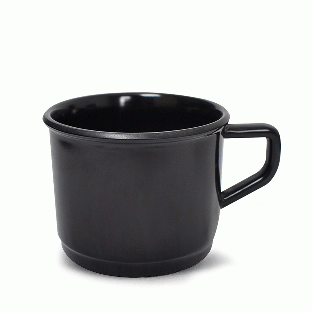 SKU: MC01BL MELAMINE CUP WITH HANDLE 200ml BLACK