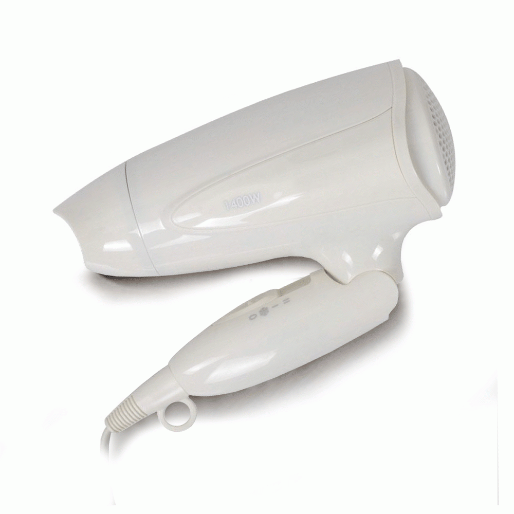 SKU: F6W FOLDABLE MINI HAIR DRYER 1400W WHITE