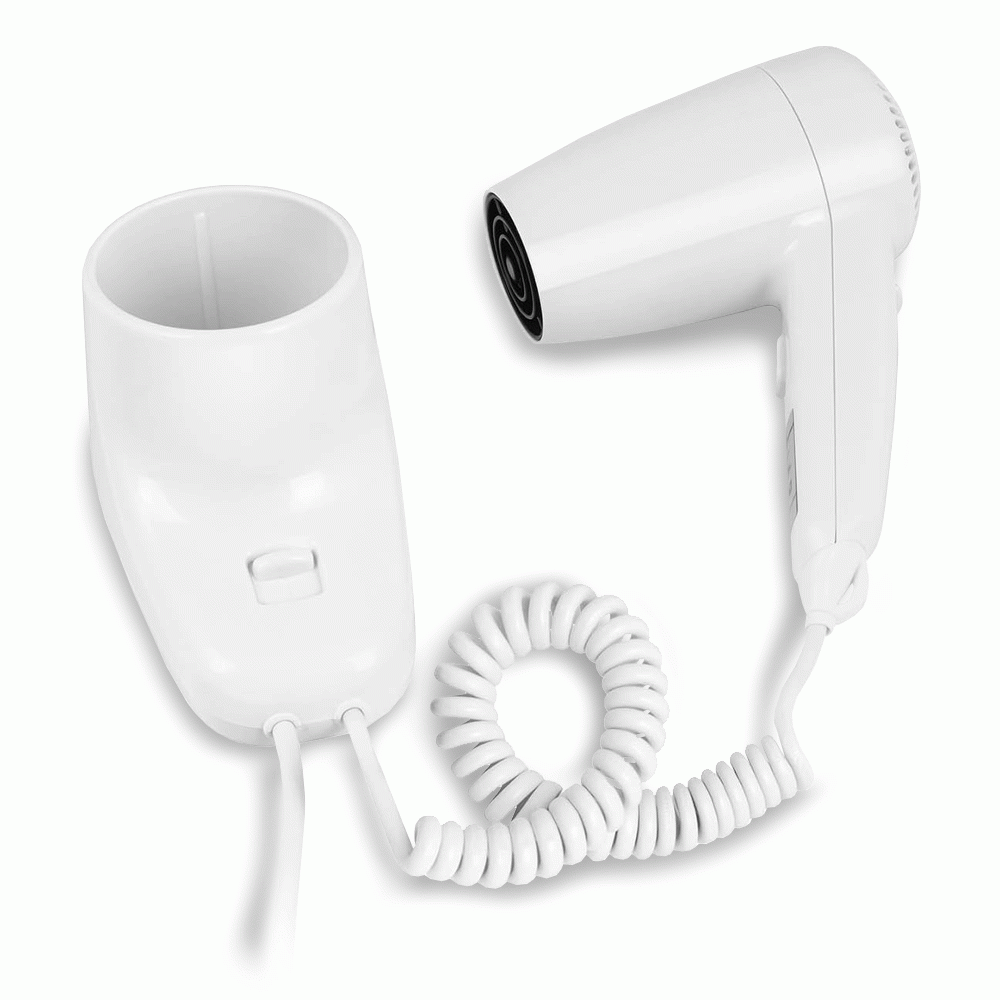 SKU: D03 WALL MOUNTED HAIR DRYER 1200W WHITE