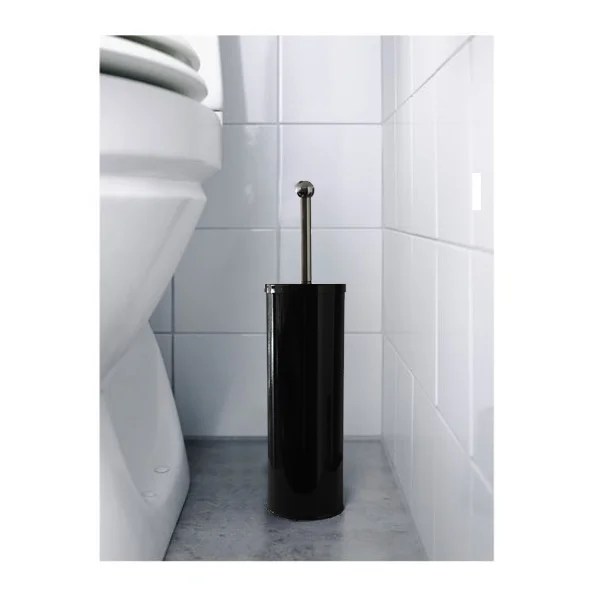 141-02862M PERFECT METAL TOILET BRUSH AND HOLDER - BLACK