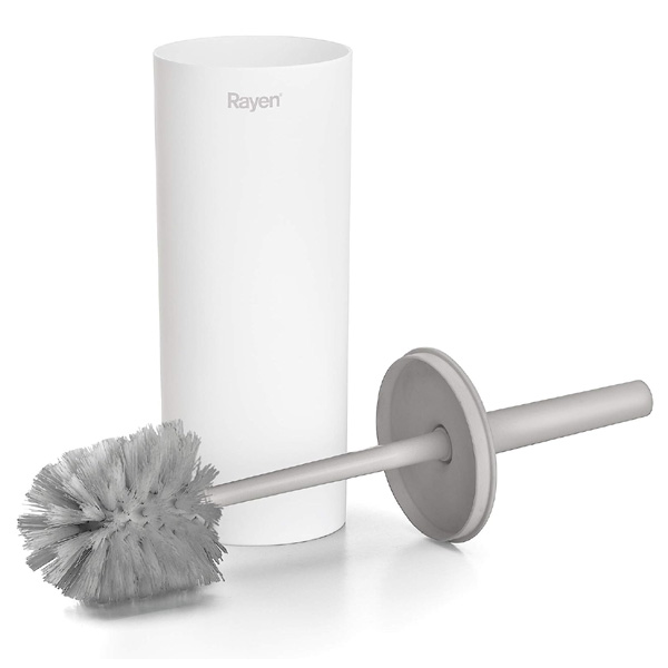 023-1640-11 RAYEN TOILET BRUSH WITH LID - WHITE