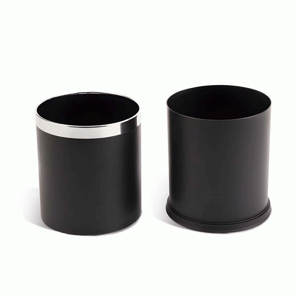 SKU: RB-01 OPEN TOP PU LEATHER WASTE BIN 10Ltr