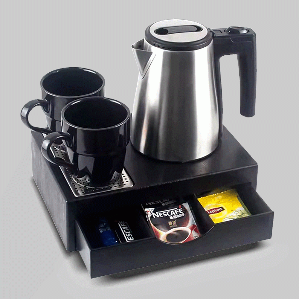 SKU: M-H1261 KETTLE 0.6L WITH DRAWER TYPE TRAY SET