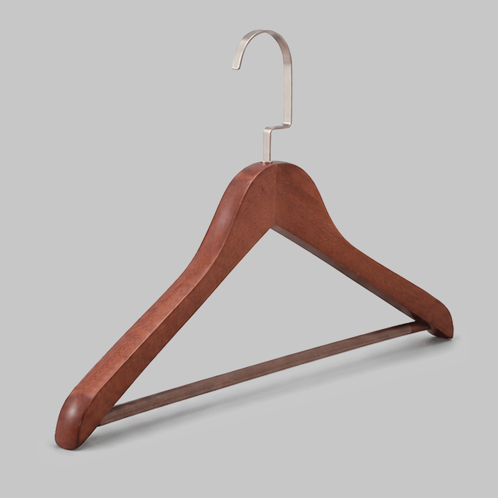 WOODEN CLOTHES HANGER 44.5x2cm