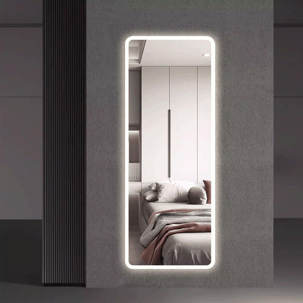 SKU: QSJ-021 FULL LENGTH LED FRONT LIGHT FRAMELESS MIRROR