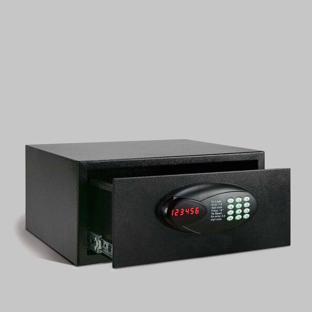 SKU: CT-2038G FRONT- OPENING DRAWER TYPE SAFE BOX Dim.: W:42xD:37xH:20cm