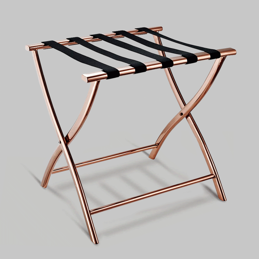 SKU: HS5245525-1 LUGGAGE RACK ROSE GOLD