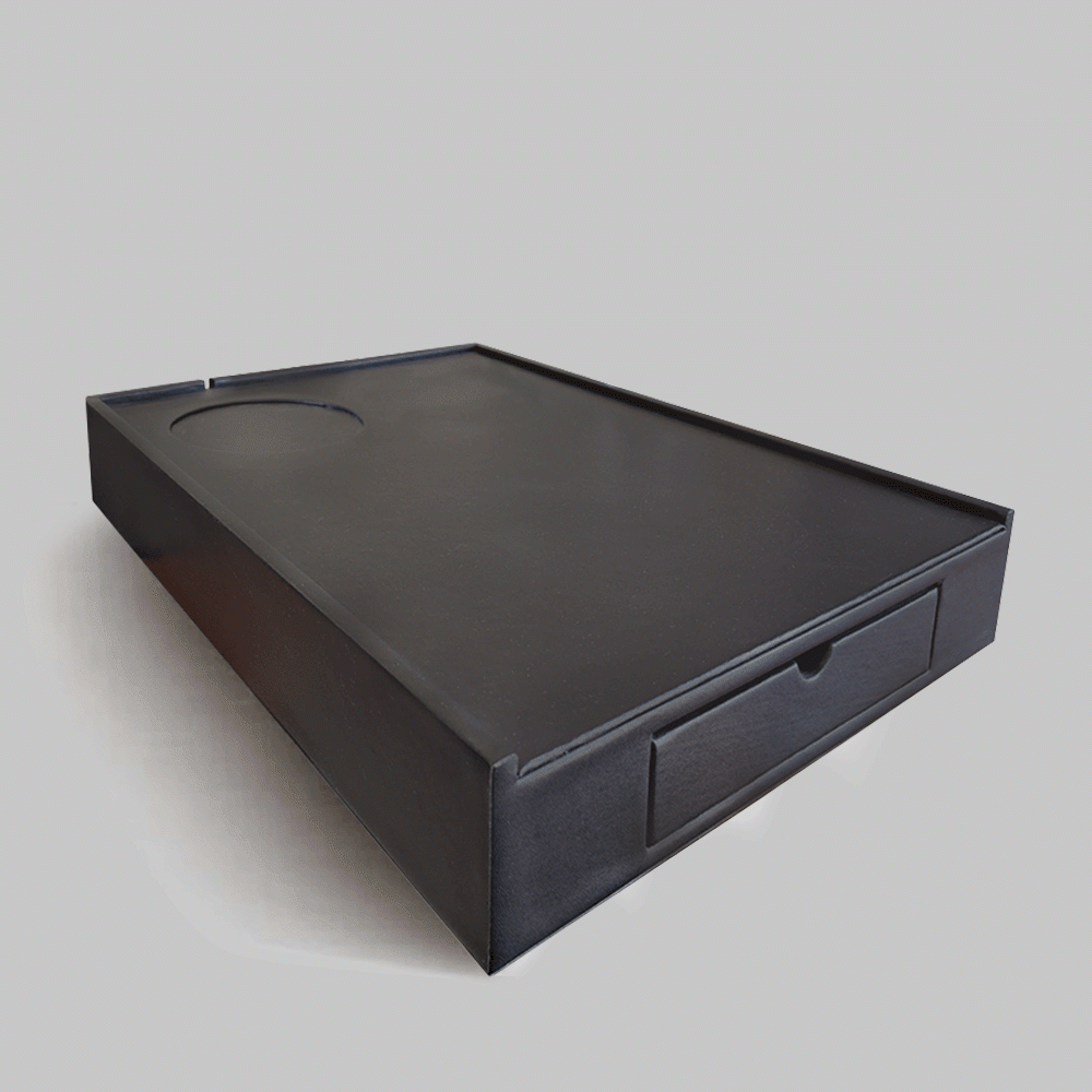 SKU: L11 PU LEATHER TRAY WITH DRAWER BLACK