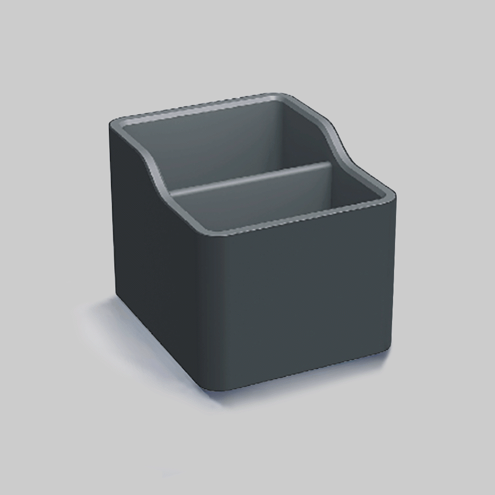 SKU: HS-DL-05 ABS + PU LEATHER DOUBLE LAYER TEA BAG HOLDER