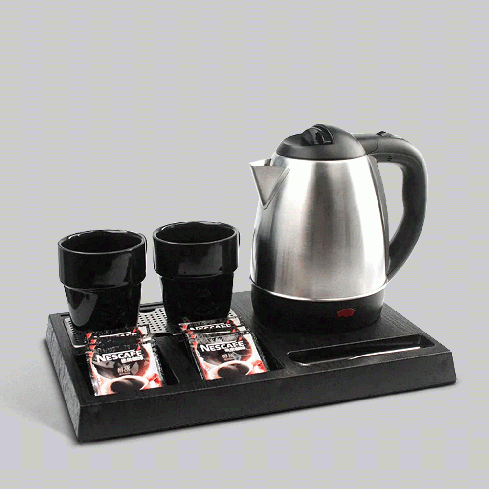 SKU: I-H1202 KETTLE 1.2L WITH TRAY SET
