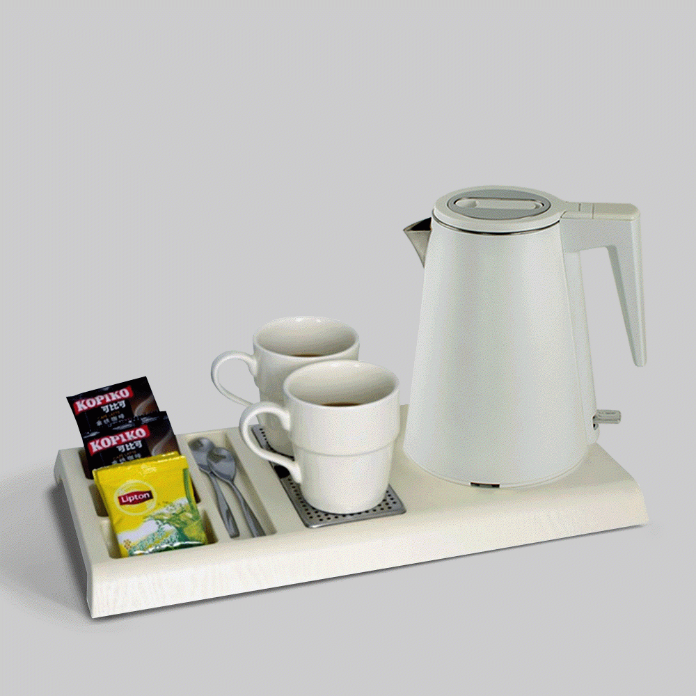 SKU: G-K81W KETTLE 0.8L WITH TRAY SET