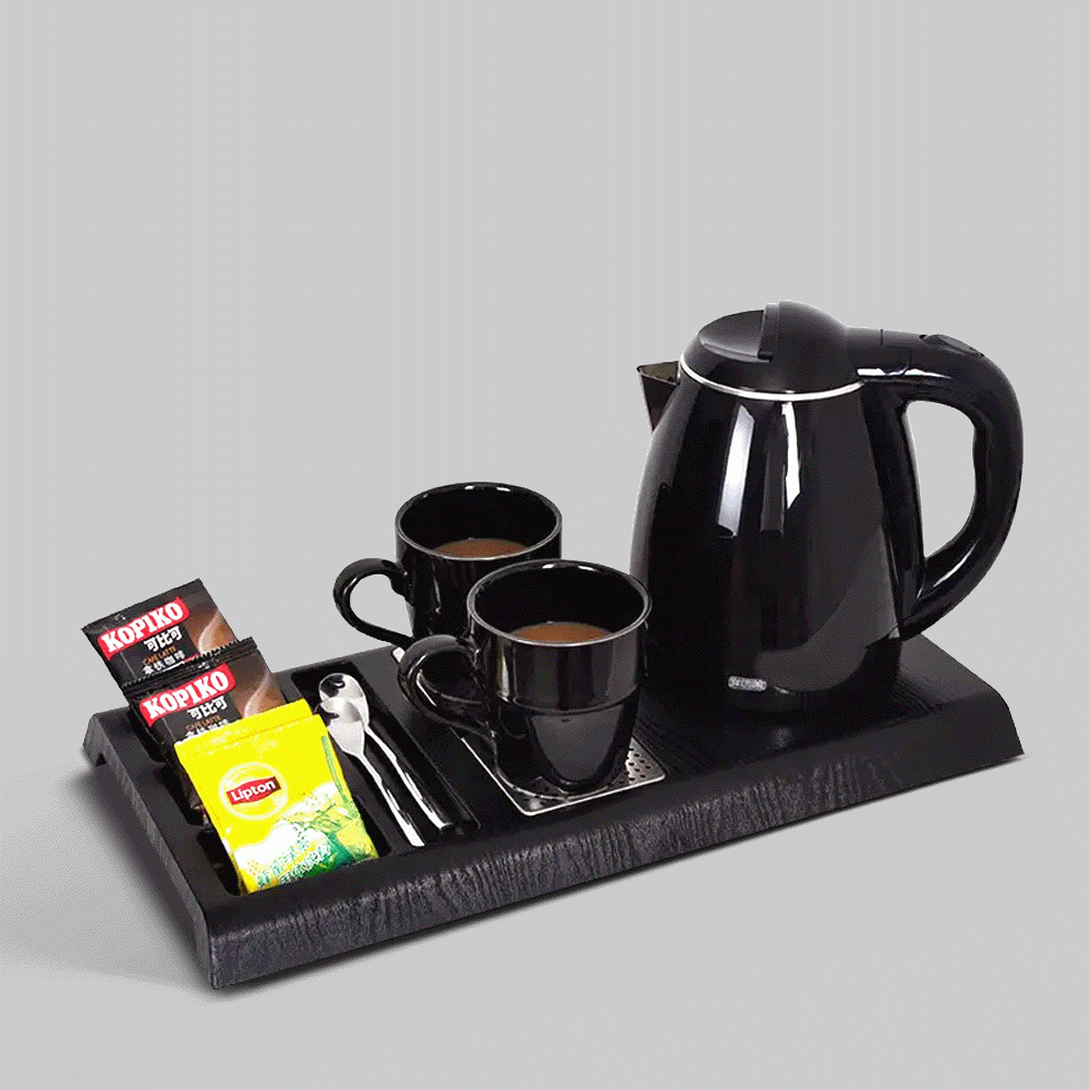 SKU: G-H2002BL KETTLE 1.2L WITH TRAY SET