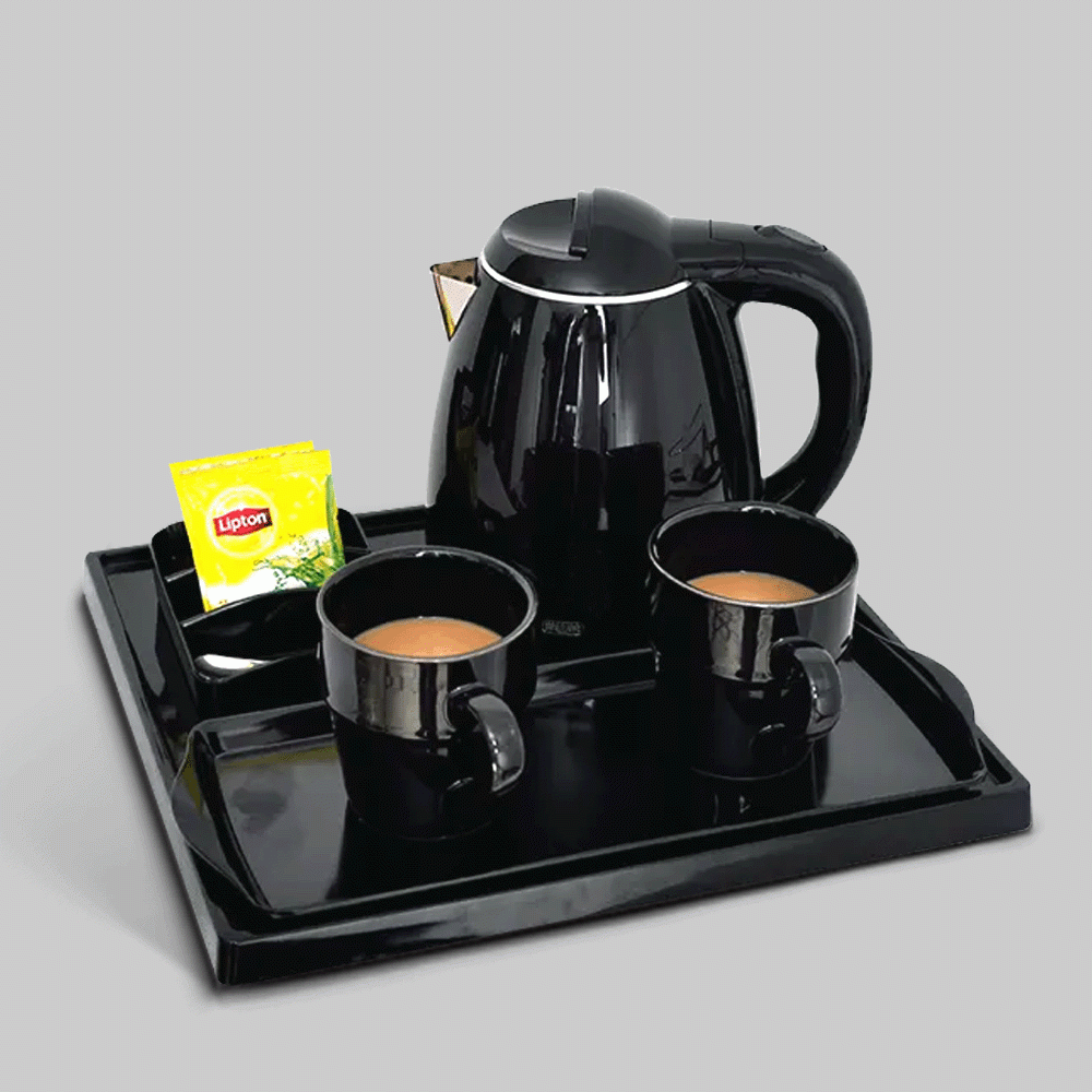 SKU: A-H2002BL KETTLE 1.2L WITH TRAY SET