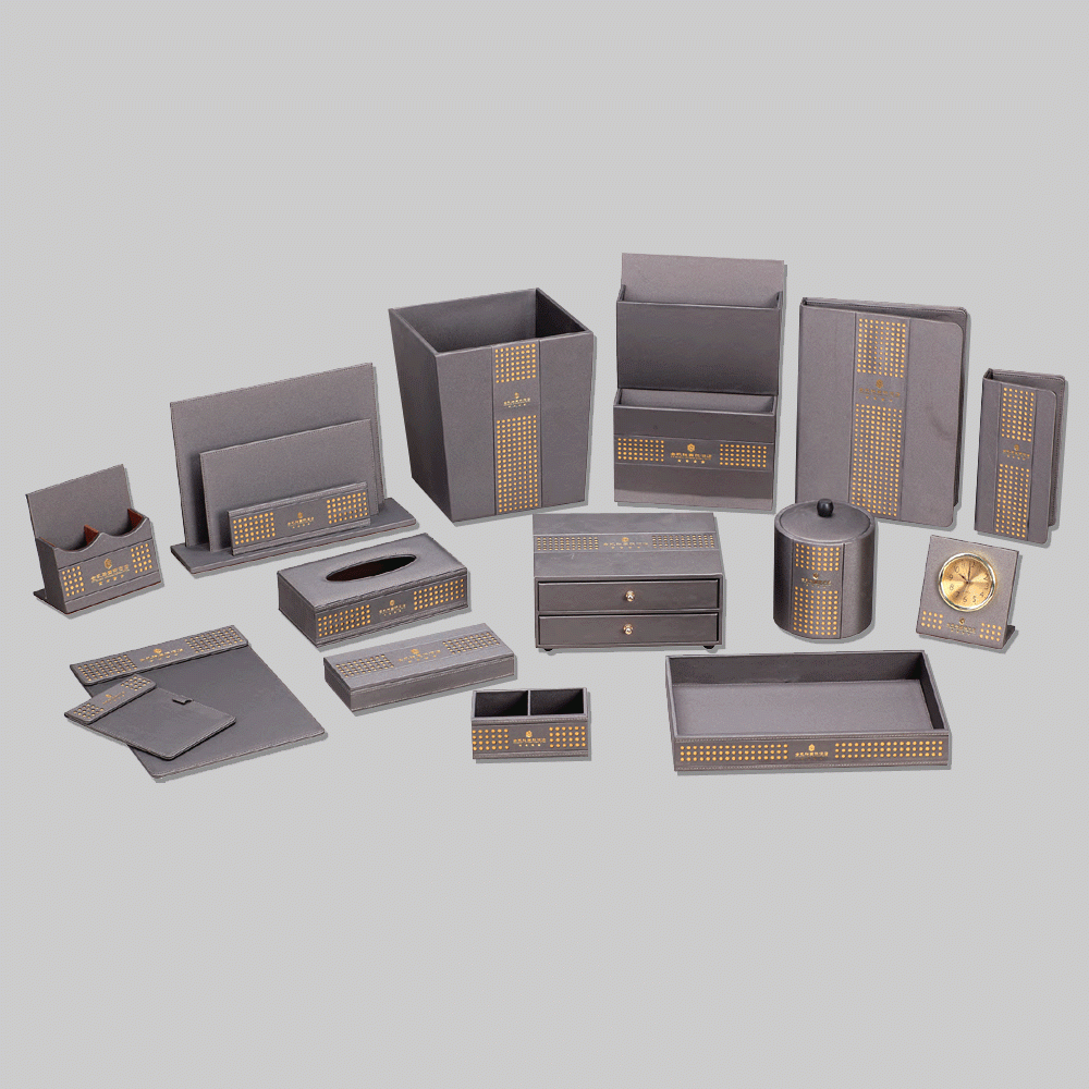 CL-9075 PU LEATHER HOTEL AMENITIES 15pcs
