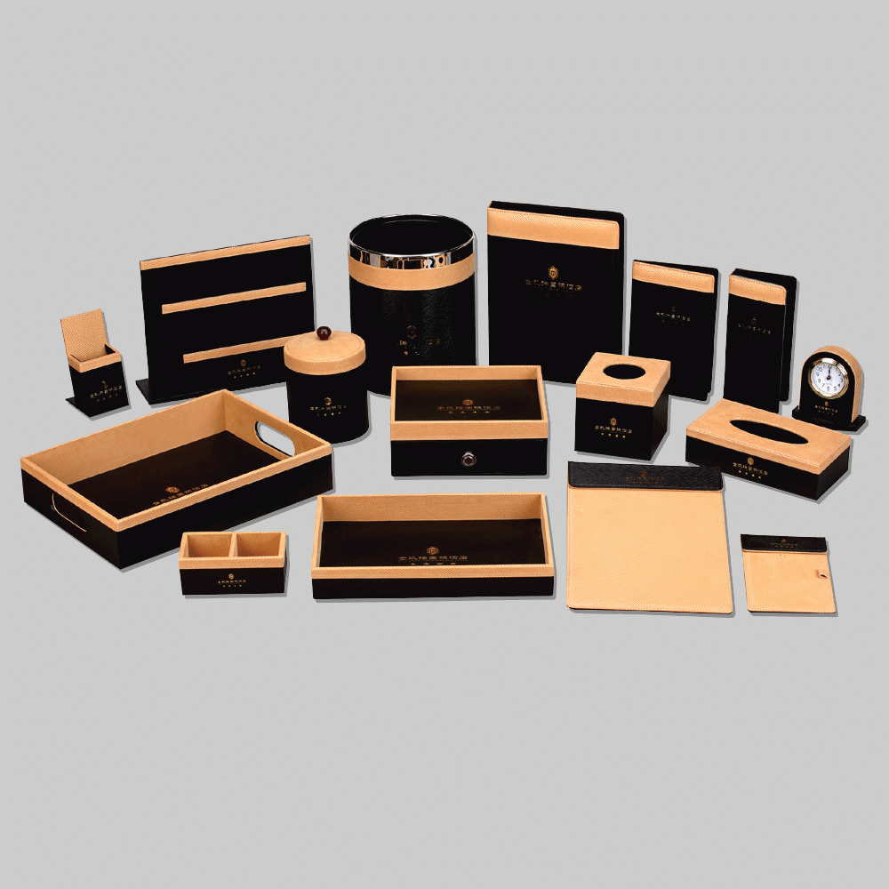 CL-9082 PU LEATHER HOTEL AMENITIES 16pcs