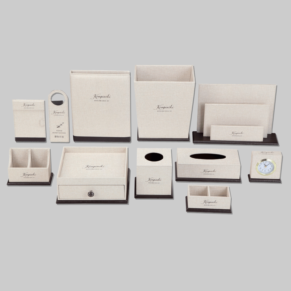 CL-9003+9180 PU LEATHER HOTEL AMENITIES 11pcs