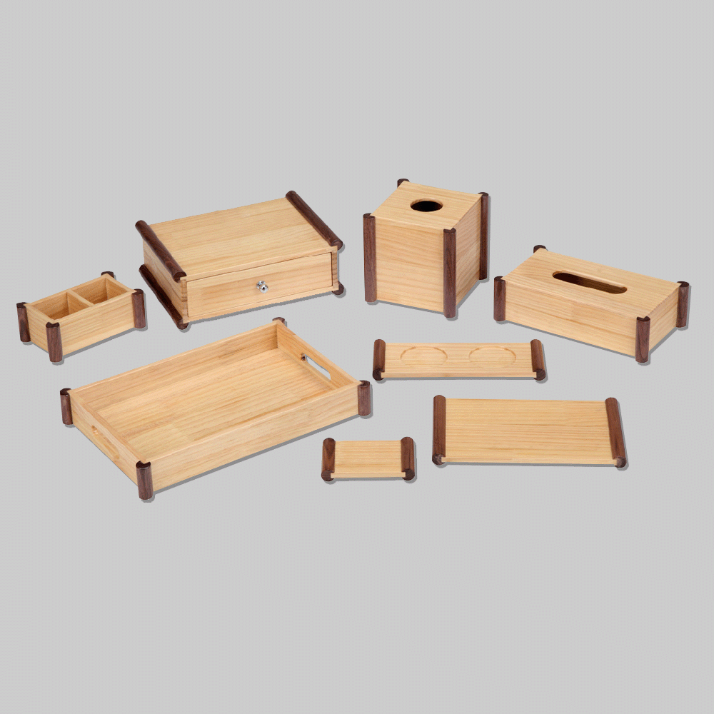 CL-9138 WOODEN HOTEL AMENITIES 8pcs