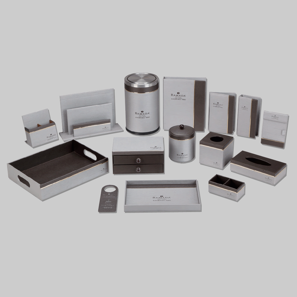 CL-9178+9179 PU LEATHER HOTEL AMENITIES 15pcs