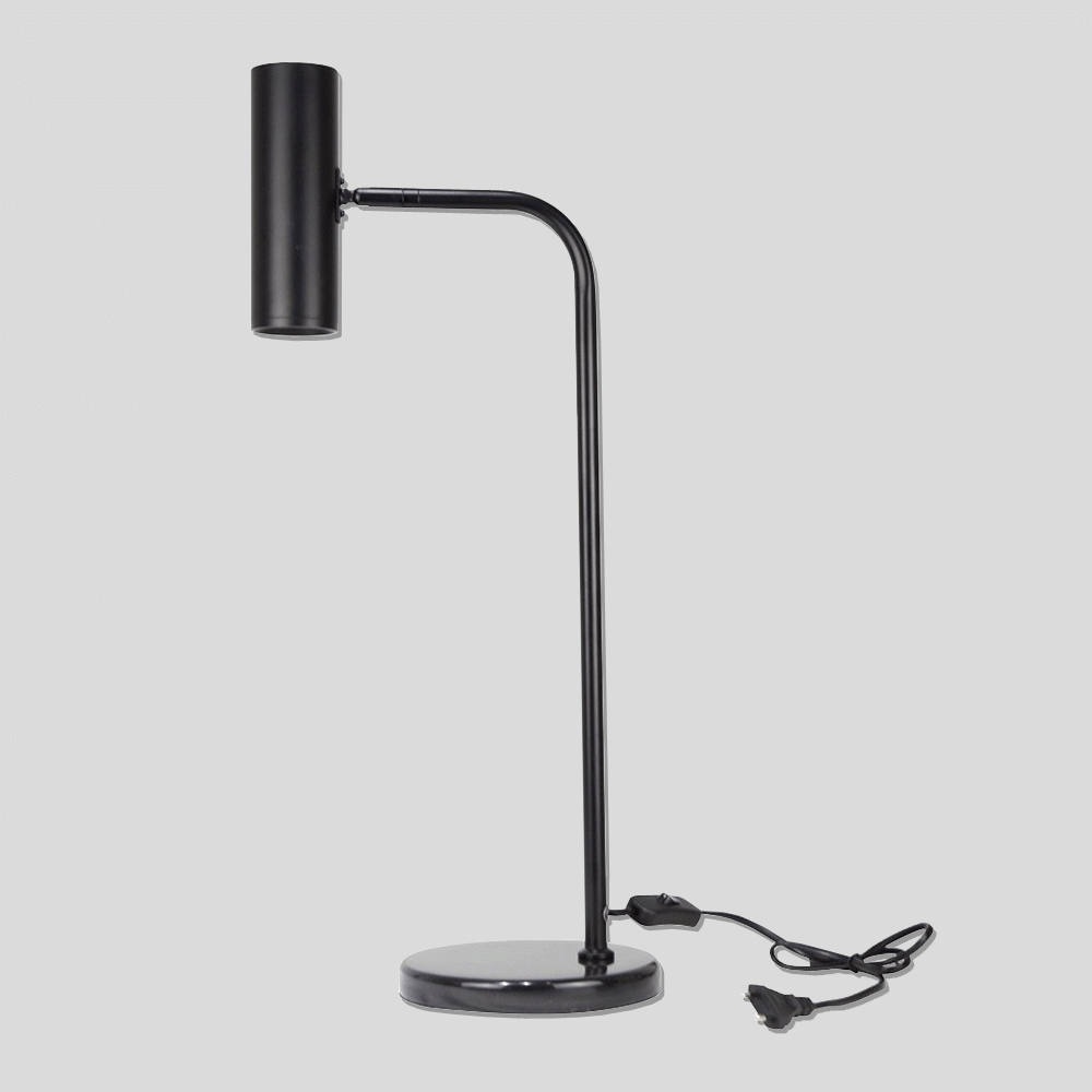 L-03BL ADLUSTABLE METAL TABLE LAMP - BLACK