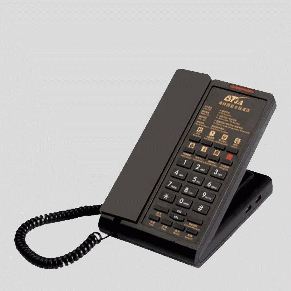 SN-0016BL TELEPHONE FOR HOTEL ROOM - BLACK