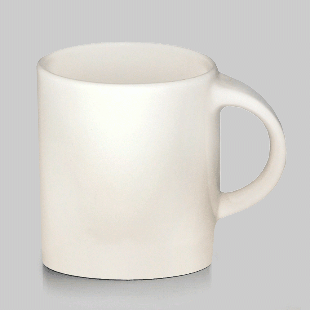 CC04 CERAMIC CUP WITH HANDLE WHITE