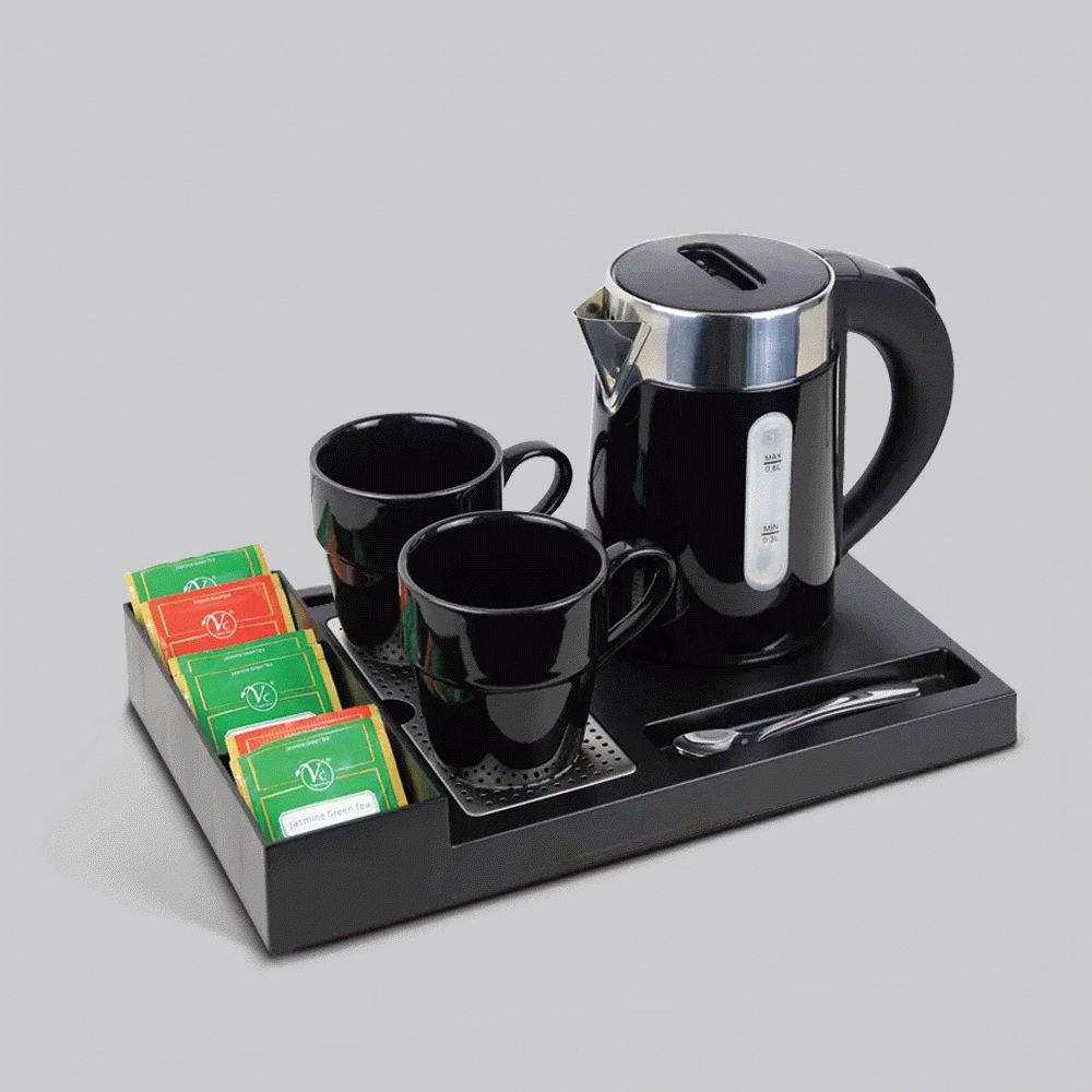 SKU: P-H1262BL KETTLE 0.6L WITH TRAY SET