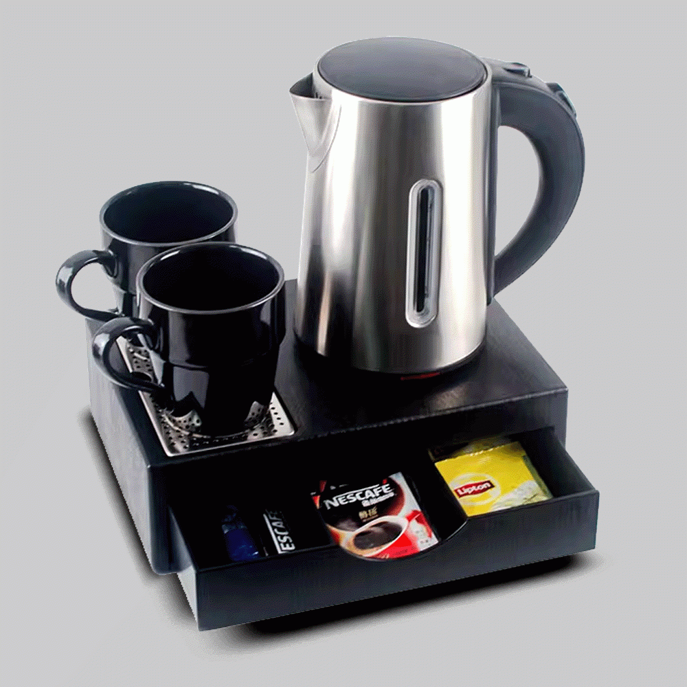 SKU: M-H1209 KETTLE 0.8L WITH DRAWER TYPE TRAY SET
