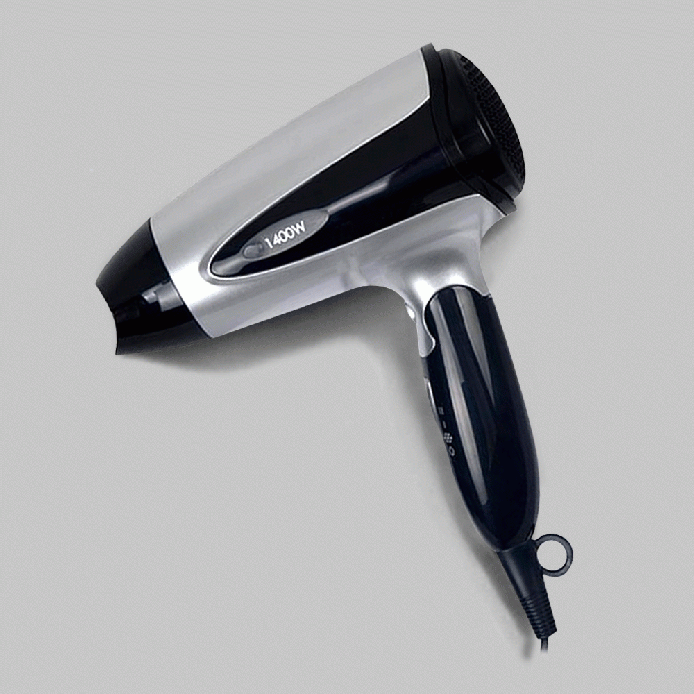 SKU: F6S FOLDABLE MINI HAIR DRYER 1400W SILVER